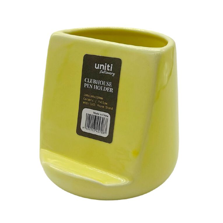 Uniti Ceramic Pen Holder With Cell Phone Stand, , hi-res