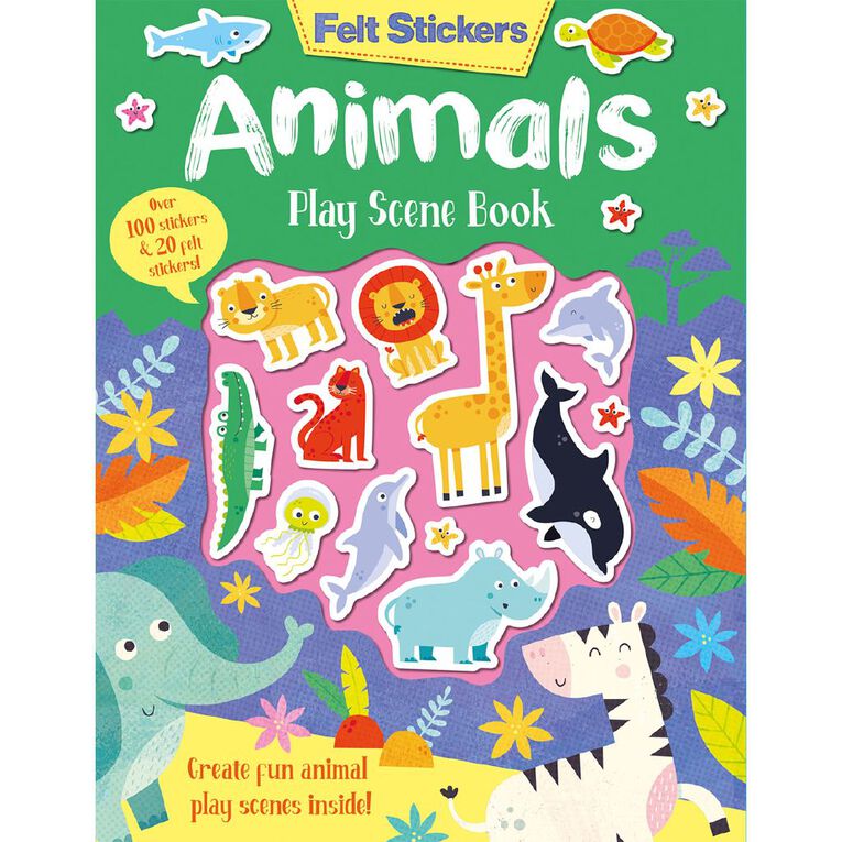 Felt Sticker Book: Animals by Kit Elliot, , hi-res