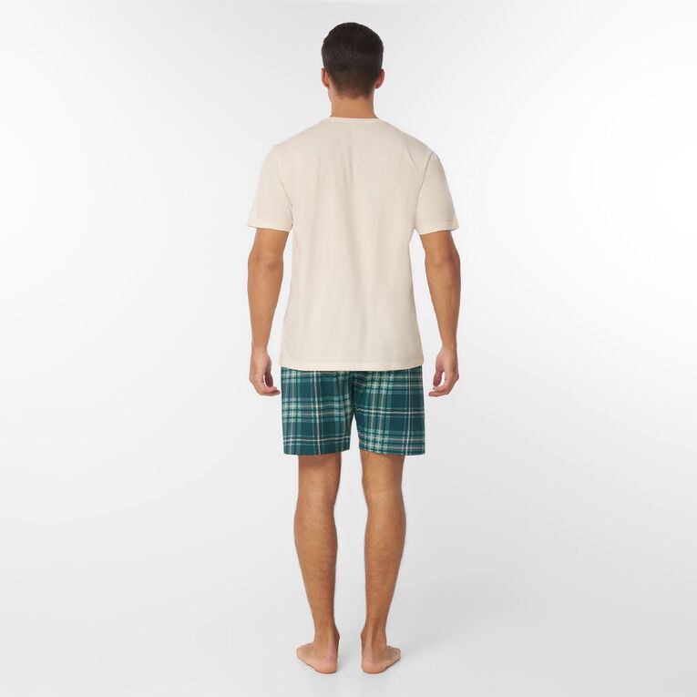 H&H Men's Knit Pyjama Set, Green Dark, hi-res