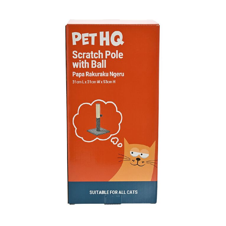 Pet HQ Scratch Pole with Ball, , hi-res