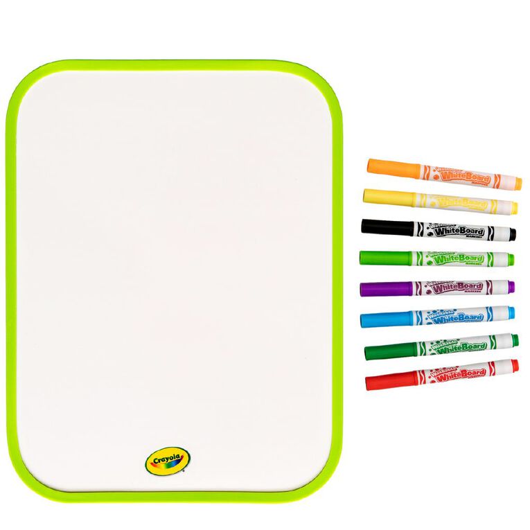Crayola Dry Erase Board + 8 Washable Markers, , hi-res