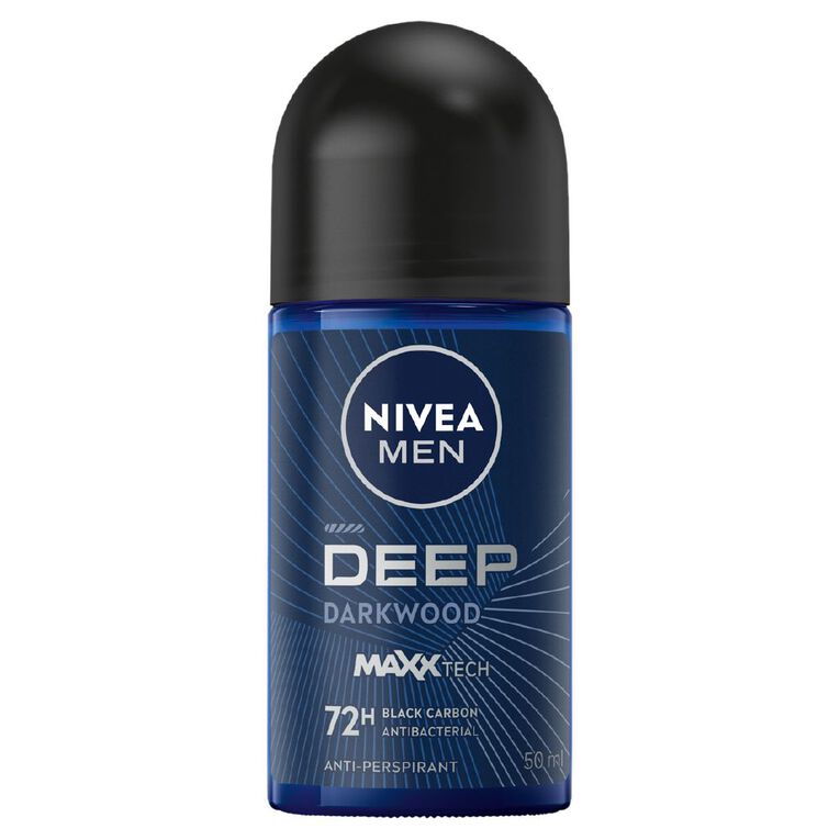 Nivea Men Roll On Deodorant Deep Darkwood 50ml, , hi-res