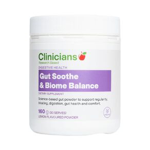 clinicians gut soothe and biome balance powder 160g