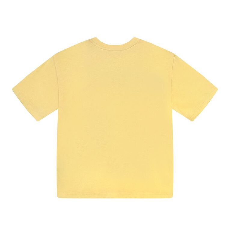 Young Original Relaxed Fit Short Sleeve Printed Tee, Yellow Light, hi-res