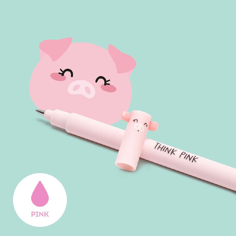 Legami Erasable Pen Piggy Pink Ink, , hi-res