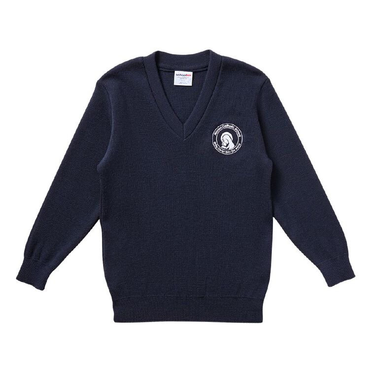Schooltex Marian Catholic School Jersey with Embroidery, Midnight/Navy, hi-res