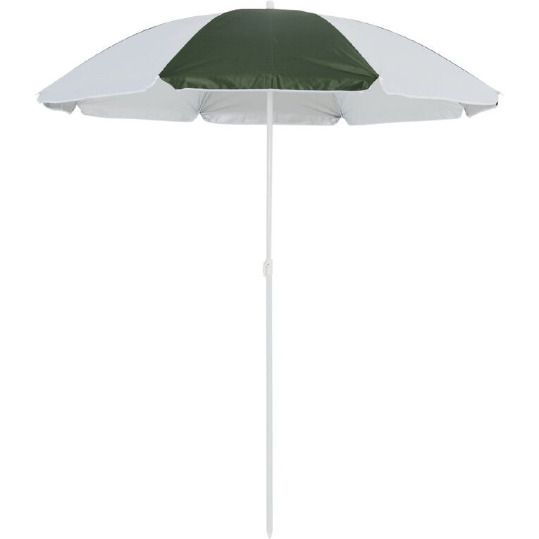 Living & Co Beach Umbrella Green 1.6m, , hi-res