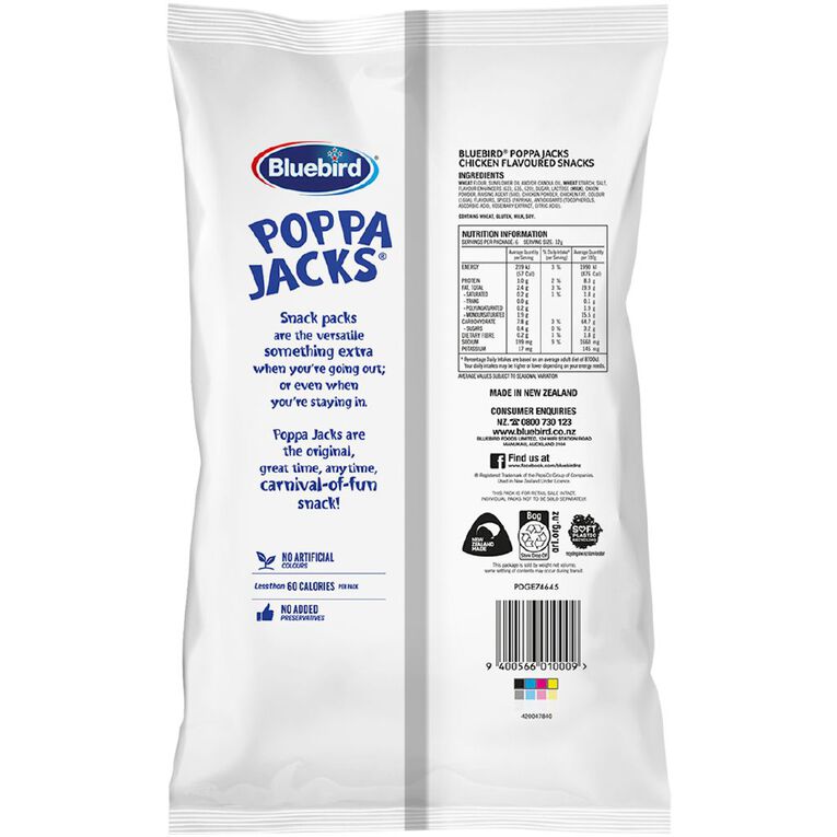 Bluebird Poppa Jacks# 6 Pack, , hi-res