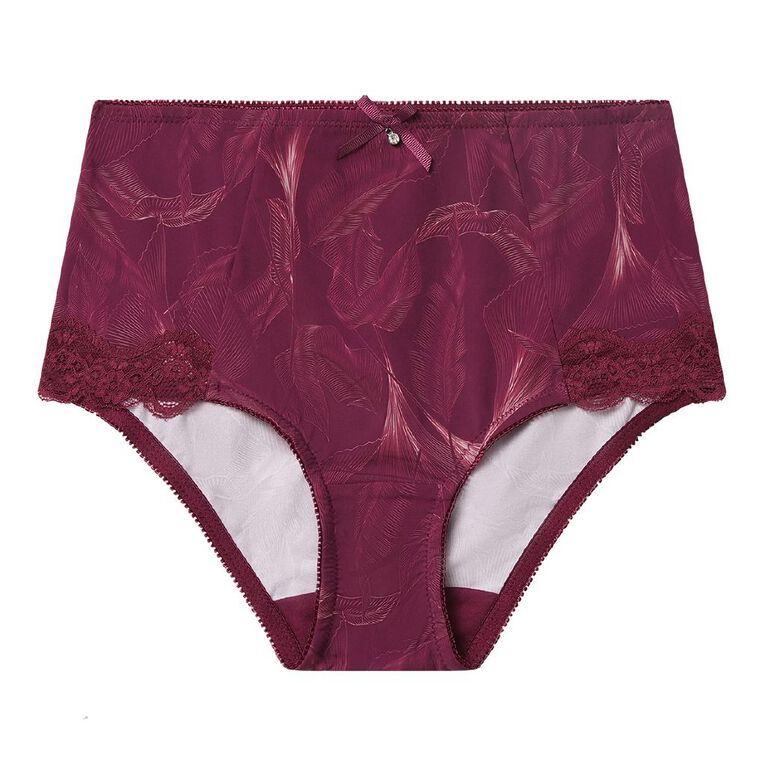 H&H Women's Mia Full Briefs, Red Dark, hi-res