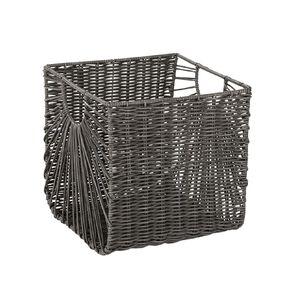 Living & Co Basket Open Weave Square L Brown Mid
