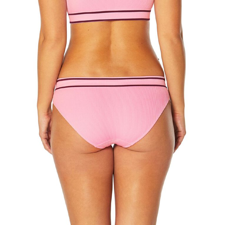 Tradie Women's Seamfree Rib Bikini Brief, Pink Light, hi-res