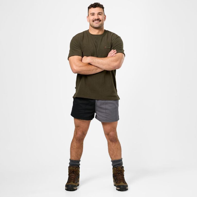 Back Country Adults' Solid Fleece Short Sleeve Tee, Green, hi-res