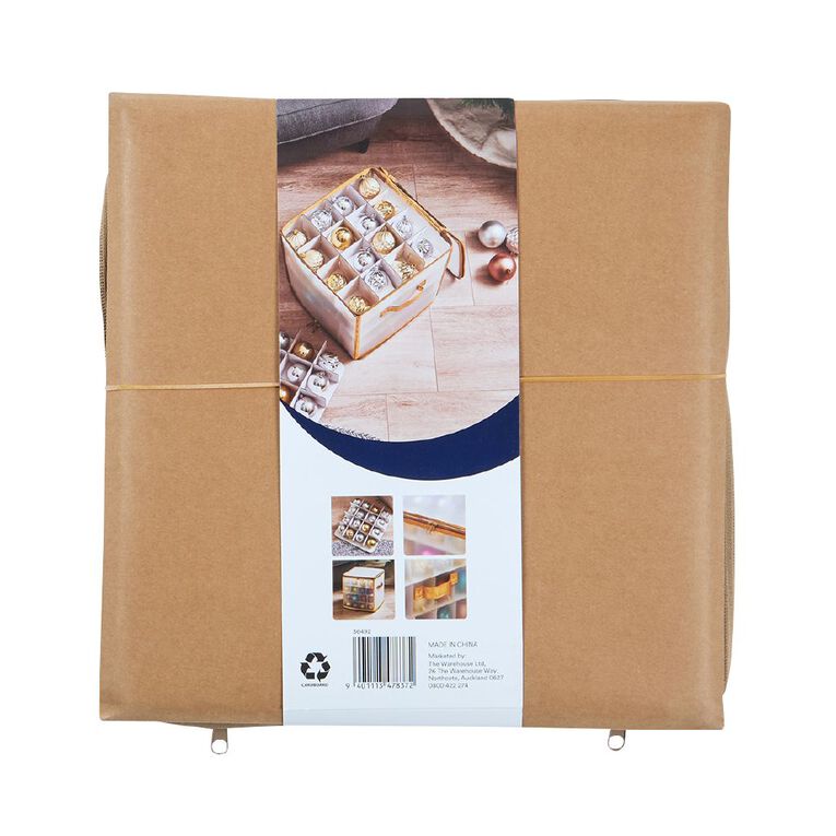 Living & Co Christmas Bauble Storage Box, , hi-res