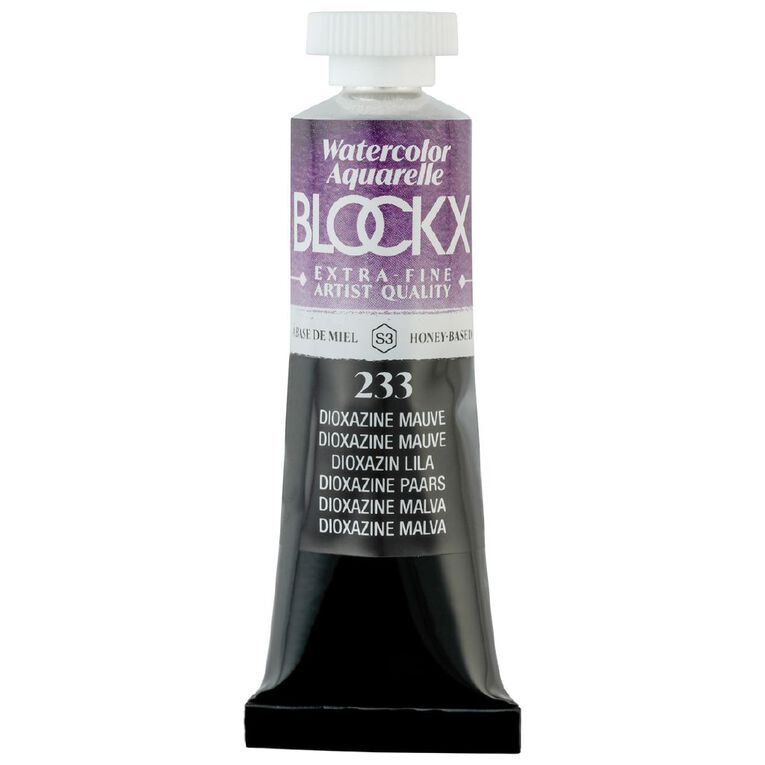 BLOCKX Watercolour Tube 15ml S3 233 Dioxazine Mauve, , hi-res