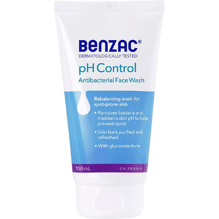 Benzac Antibacterial Facewash 150ml, , hi-res