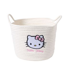 Hello Kitty Cotton Basket White