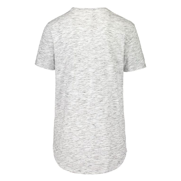 Garage Men's Crew Neck Short Sleeve Space Dye Tee, White/Black, hi-res