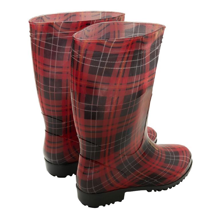 H&H Women's Gumboots, Red/Black, hi-res