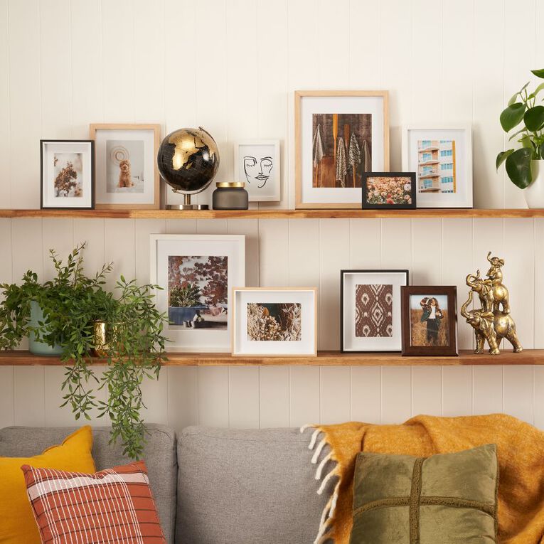 Living & Co Box Frame Natural 8in x 10in, Natural, hi-res
