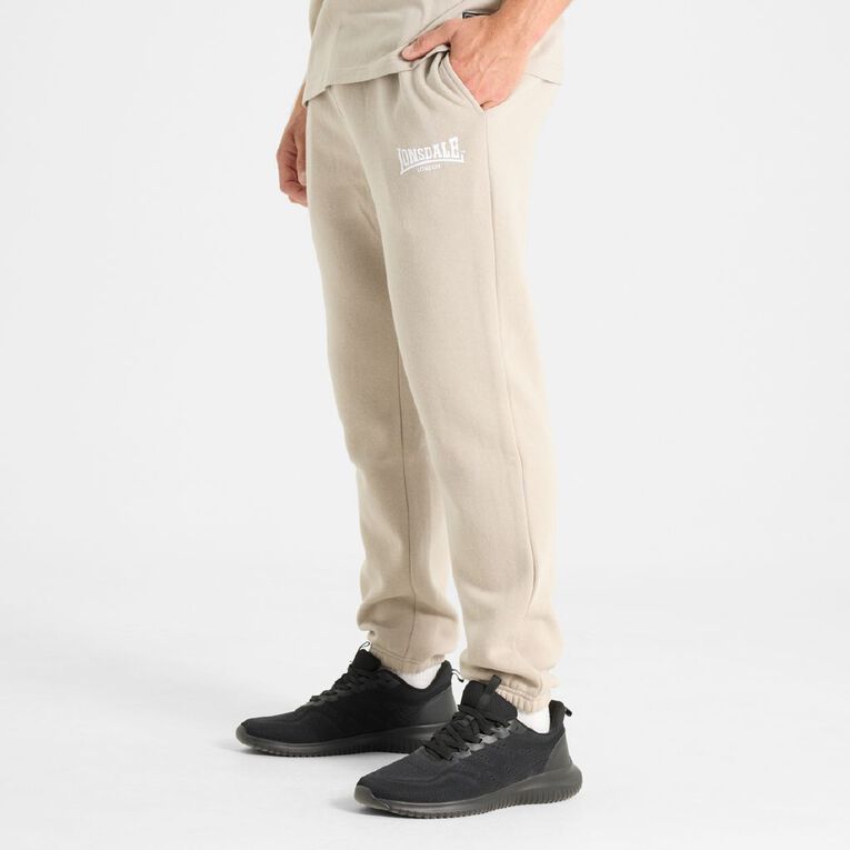 Lonsdale Unisex Trackpants, Taupe, hi-res