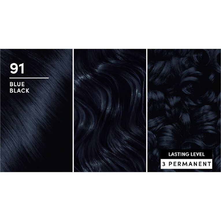 Schwarzkopf Brilliance Hair Colour Blue Black 91, , hi-res