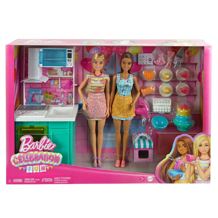 Barbie Baking Toy Party Playset, , hi-res