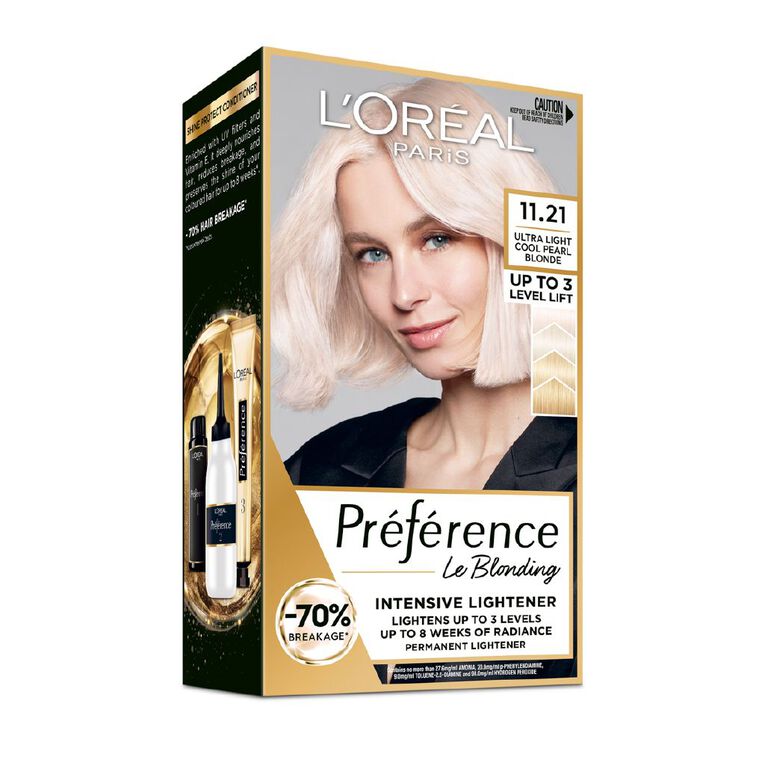 L'Oreal Paris Preference Hair Colour Ultra Light Cool Pearl Blonde 11.21, , hi-res