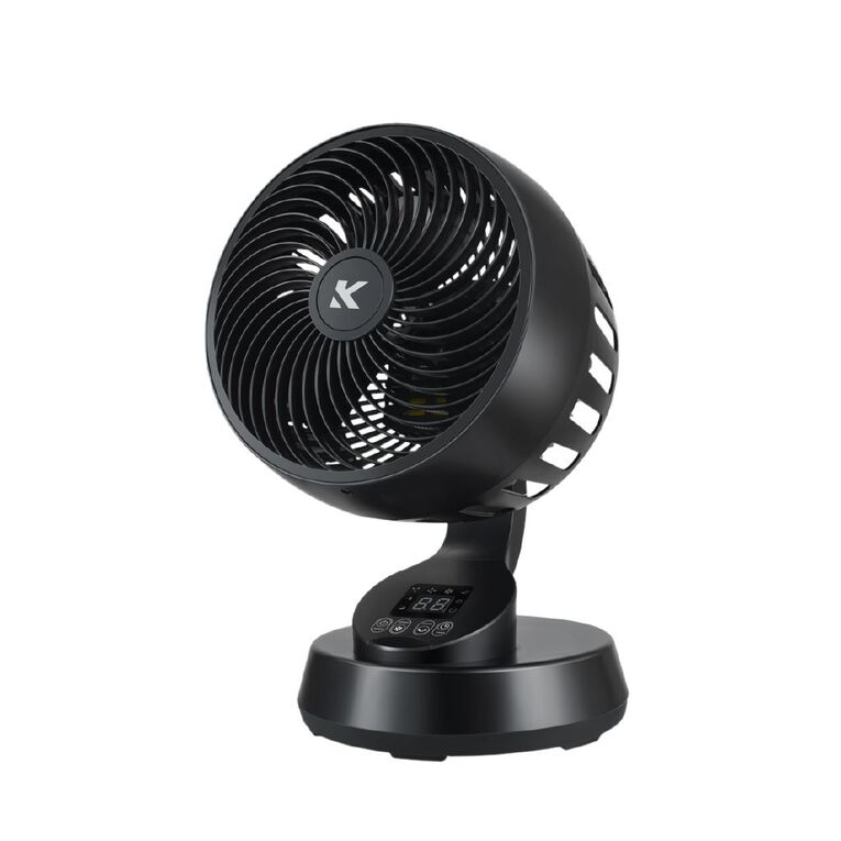 Kensington Air Circulator Desk Fan 20cm Black, , hi-res