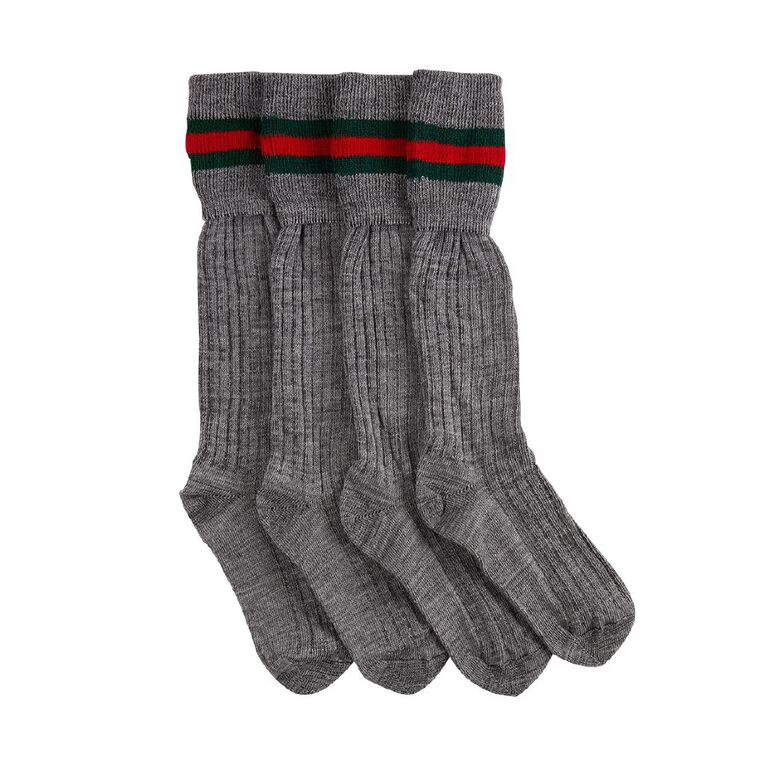 Schooltex Striped School Socks 2 Pack, Schooltex Sock O, hi-res