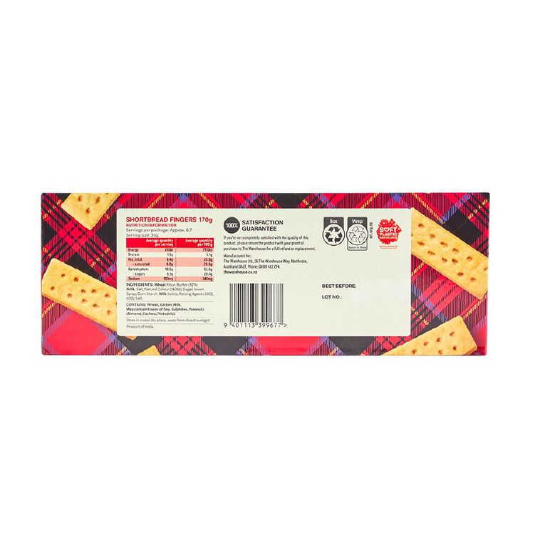 Nice Shortbread Biscuits 170g, , hi-res