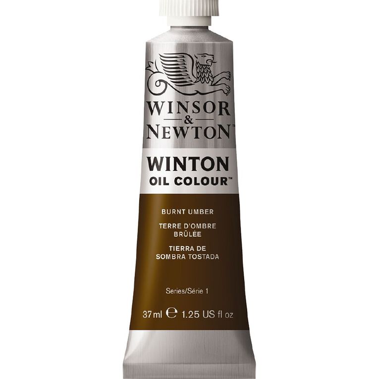Winsor & Newton Winton Oil Paint 37ml Burnt Umber, , hi-res