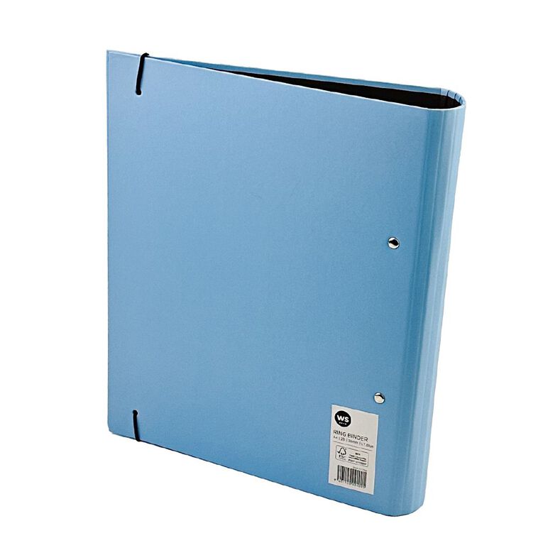 WS Ring Binder 38mm Round 2D Blue Light A4, , hi-res