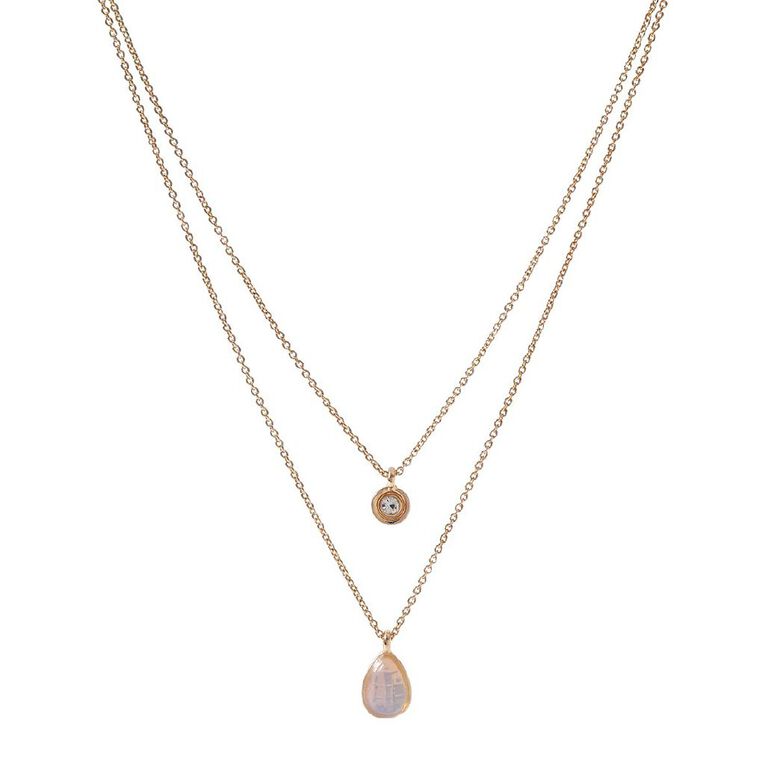 H&H Diamante Gold Necklace, , hi-res