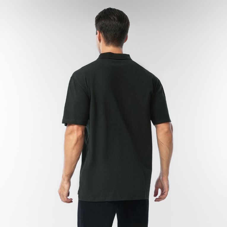 H&H Men's Relaxed Fit Polo, Black, hi-res
