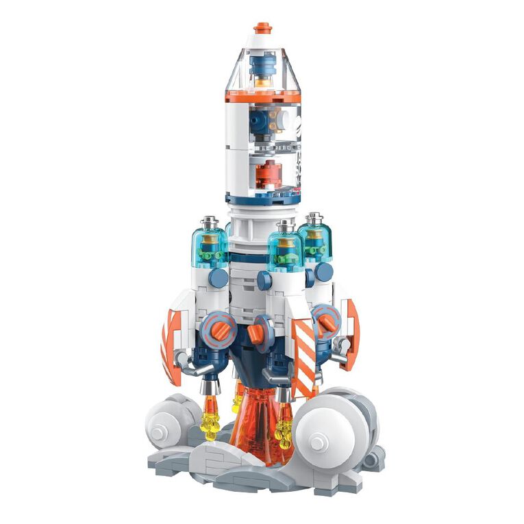Building Block Space Exploraton Rocket 294 Piece, , hi-res