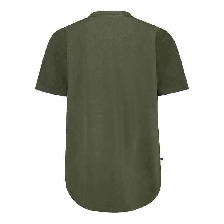 Back Country Adults' Solid Fleece Short Sleeve Tee, Green, hi-res