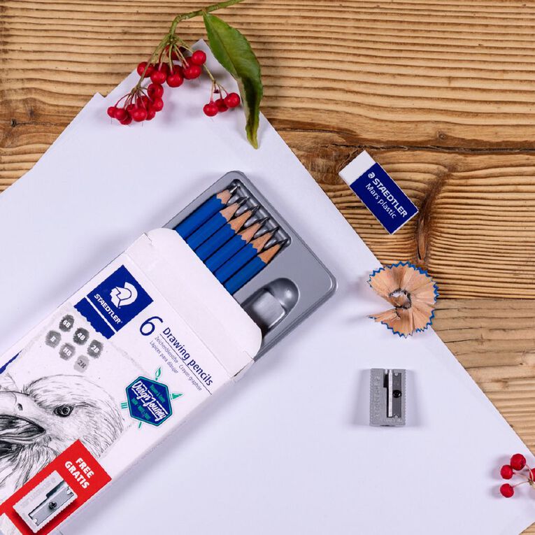 Staedtler Lumograph Quality Drawing Set 6 Pieces, , hi-res