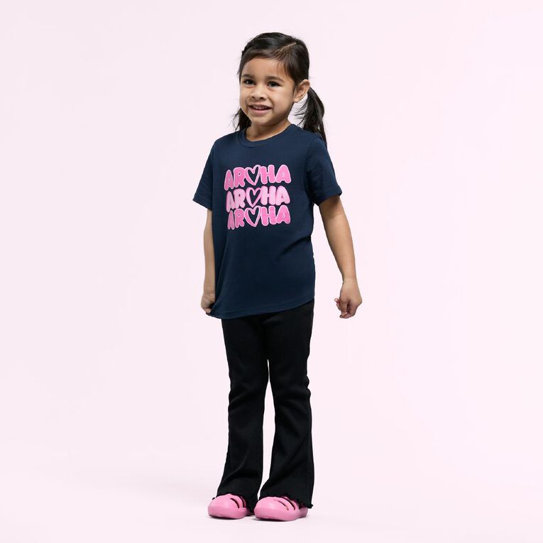 Young Original Short Sleeve Print Tee, Blue Dark AROHA, hi-res