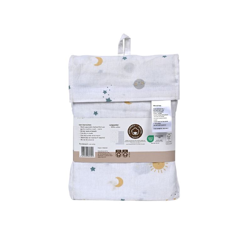 Babywise Bassinet Sheet Sky 2 Pack, , hi-res