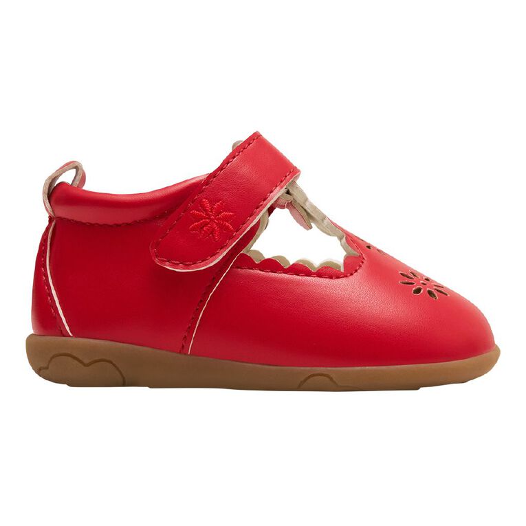 Young Original Infants' First Walker Buttercup Shoes, Red, hi-res