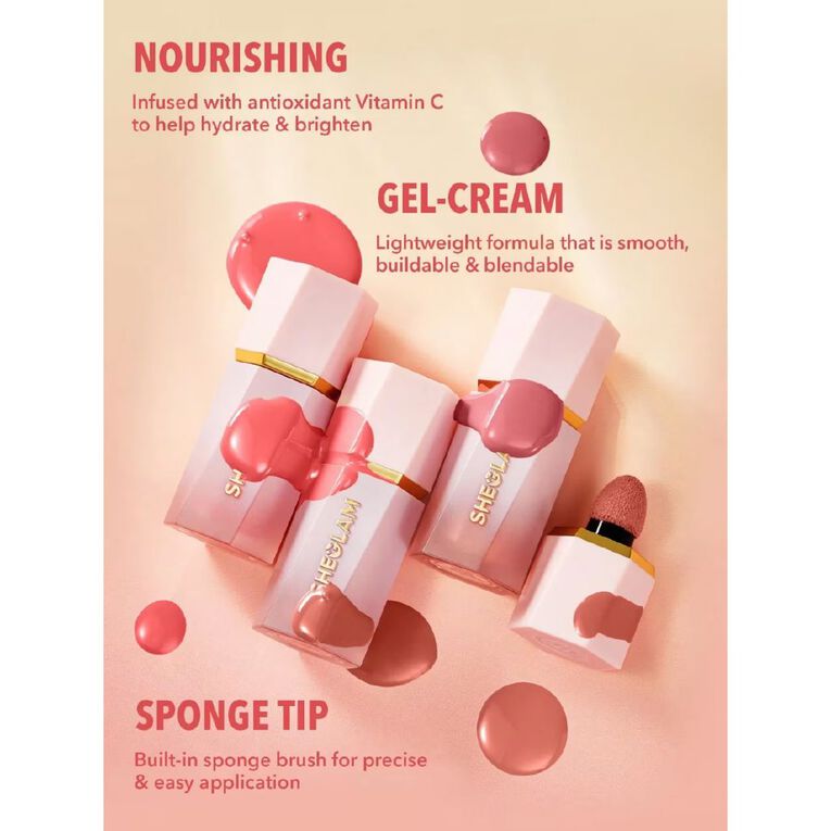 Sheglam Color Bloom Liquid Blush On Point 5.2ml, , hi-res