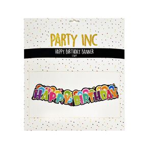 Party Inc Happy Birthday Banner 1.36m Large