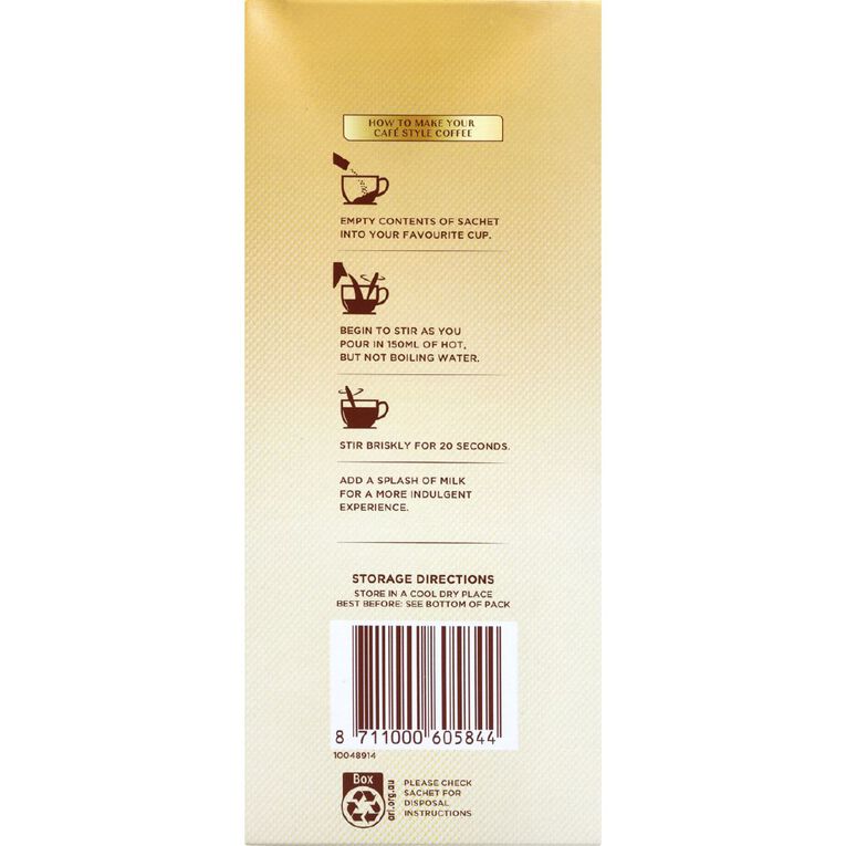 Moccona Coffee Sachets 99% Sugar Free Cappuccino 30s, , hi-res