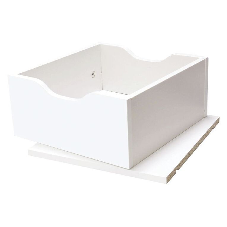 Living & Co Valencia Cube Storage Drawer Insert White White The Warehouse