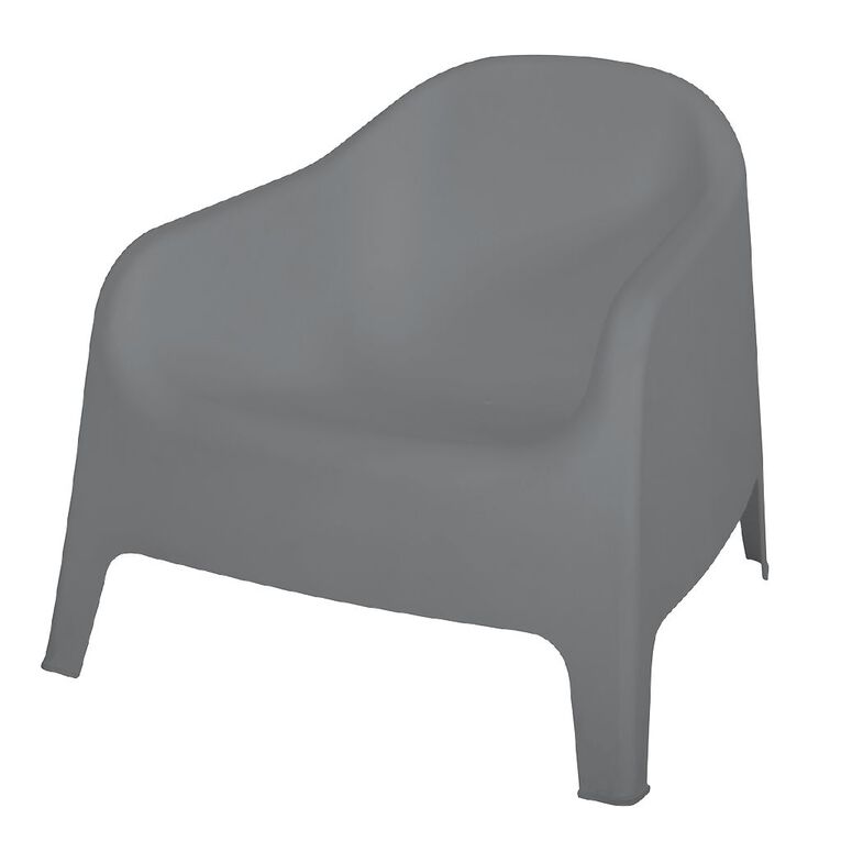 Living & Co Tub Chair Charcoal, , hi-res