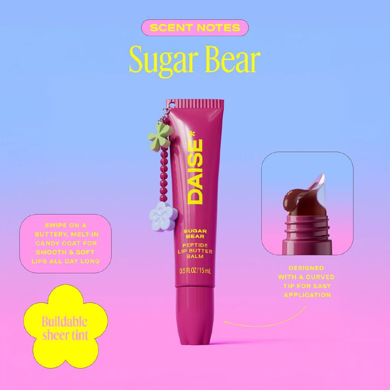 Daise Peptide Lip Butter Balm Sugar Bear 15ml, , hi-res