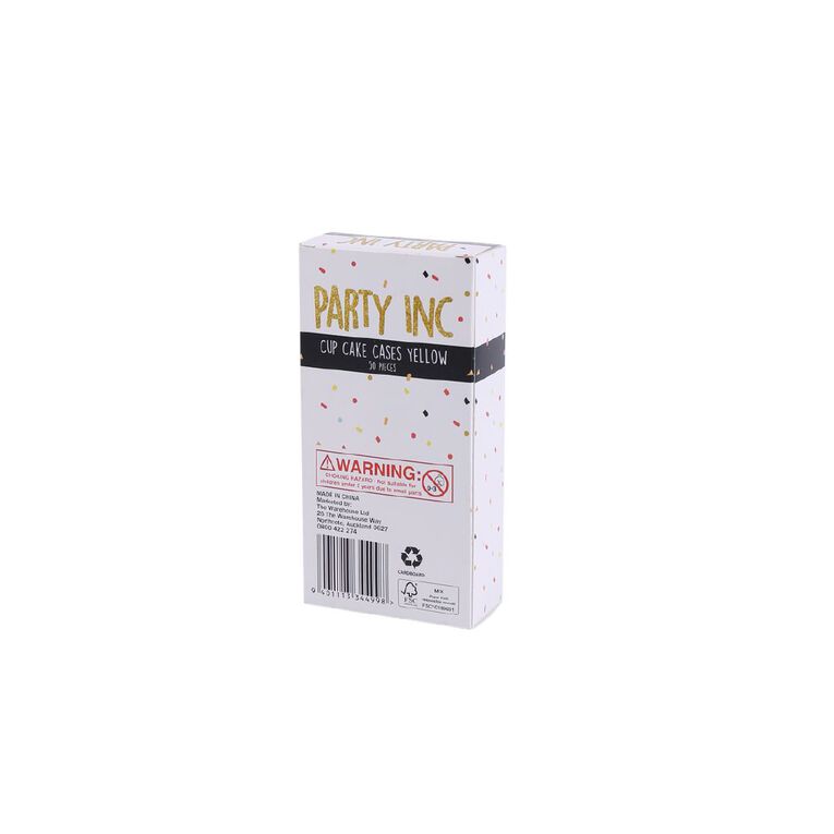 Party Inc Cupcake Cases Yellow, , hi-res
