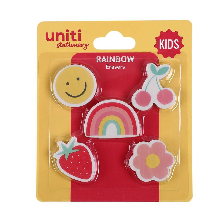 Uniti Kids Rainbow Erasers, , hi-res