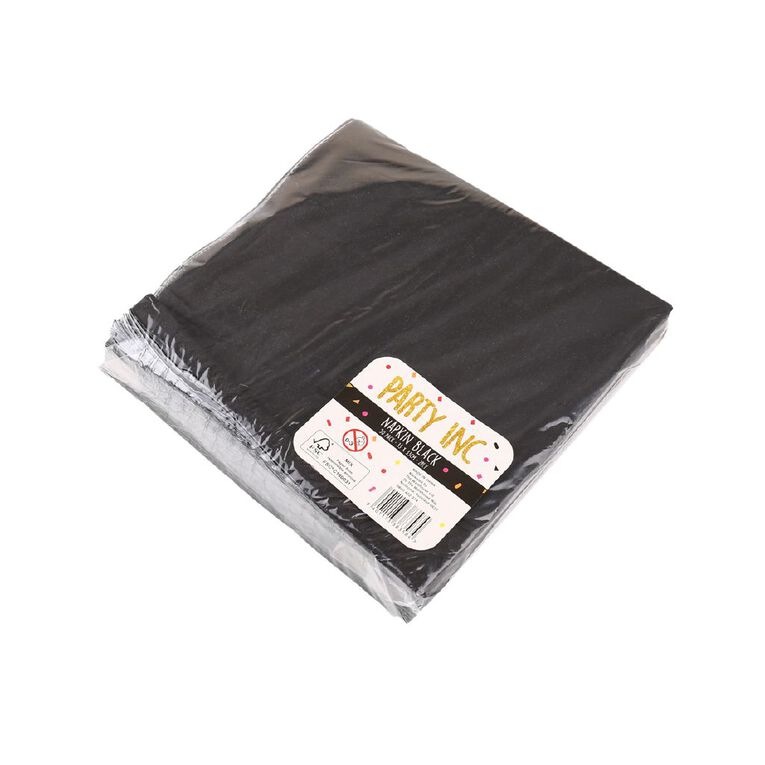 Party Inc Napkin Black 50 Pack, , hi-res