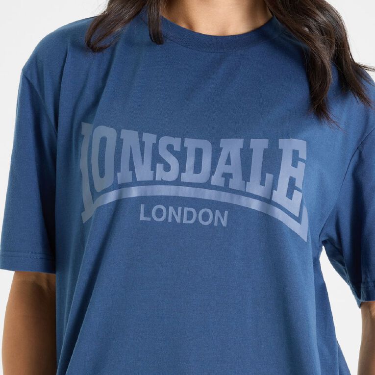 Lonsdale Unisex Tee, Navy, hi-res